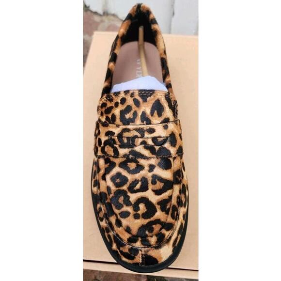 Wydr Studios Reese Low Heel Classic Loafers Shoes, Leopard Print, Women's US 9WW - Picture 2 of 9